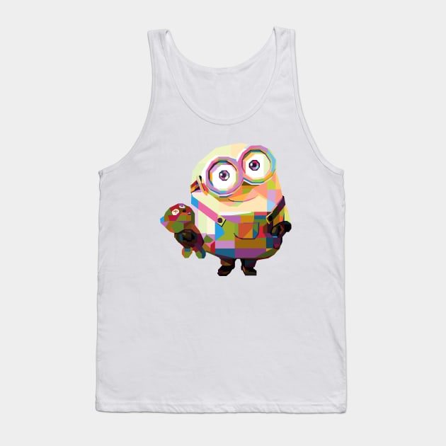 Bob Minion Pop Art Tank Top by wpapkoo